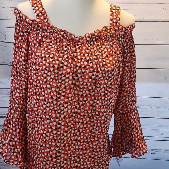 NWT J CREW Silk Cold Shoulder Blouse - Picture 13 of 16